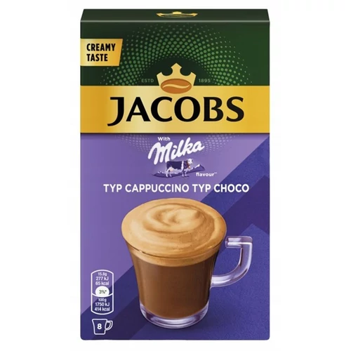 Kávé instant JACOBS Cappuccino Milka 8x15,8g