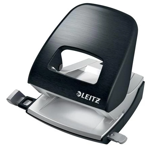 Lyukasztó, kétlyukú, 30 lap, fém, LEITZ 