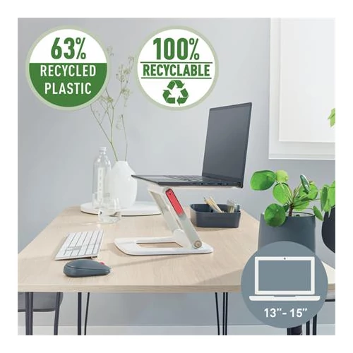 Laptop állvány, állítható, LEITZ 