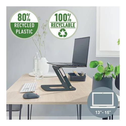 Laptop állvány, állítható, LEITZ 