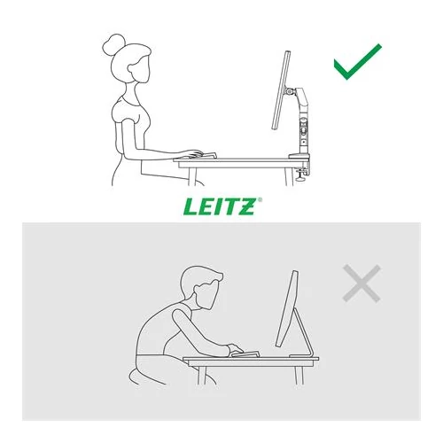 Monitortartó-kar, egy monitorhoz, LEITZ 