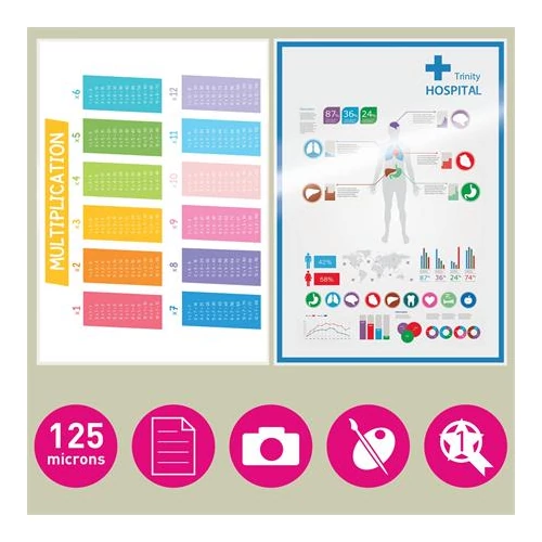 Meleglamináló fólia, 125mikron, A5, fényes, UDT technológiával, LEITZ 