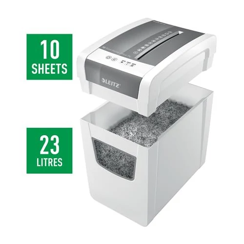 Iratmegsemmisítő, konfetti, 10 lap, LEITZ 