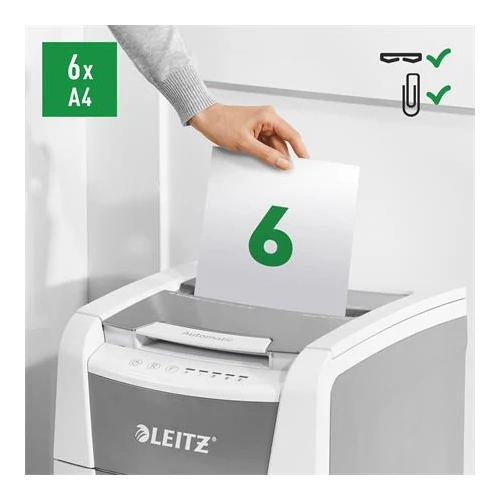Iratmegsemmisítő, mikrokonfetti, 100 lap, LEITZ 