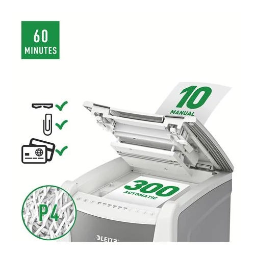 Iratmegsemmisítő, konfetti, 300 lap, LEITZ 