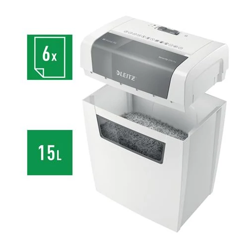 Iratmegsemmisítő, konfetti, 6 lap, LEITZ 