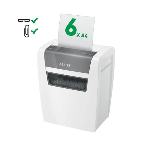 Iratmegsemmisítő, konfetti, 6 lap, LEITZ 