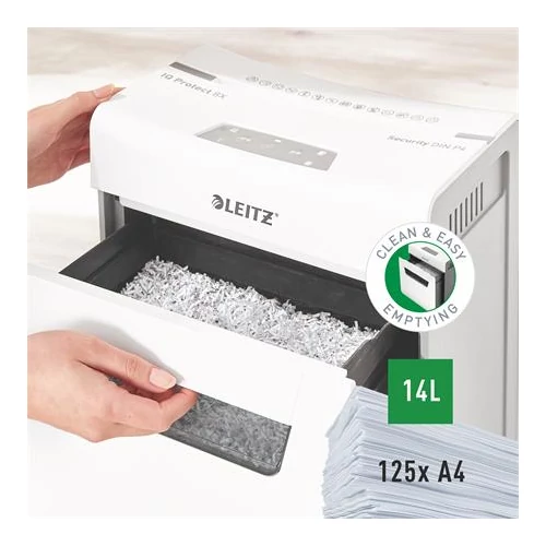 Iratmegsemmisítő, konfetti, 8 lap, LEITZ 