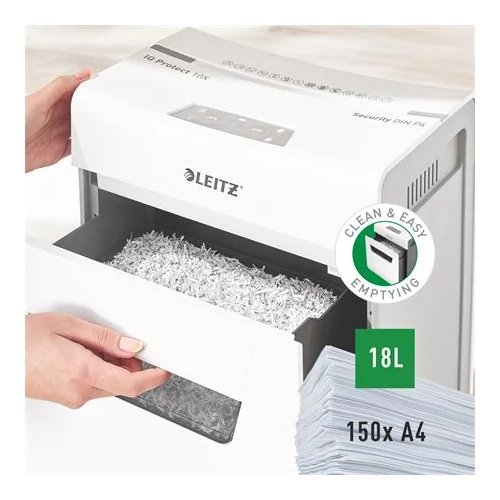 Iratmegsemmisítő, konfetti, 10 lap, LEITZ 