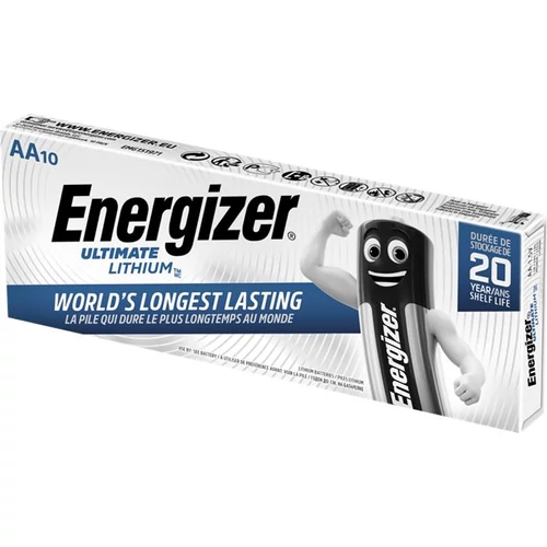 Elem, AA ceruza, 10 db, lítium, ENERGIZER 