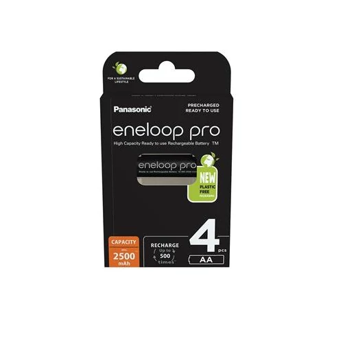 Panasonic Eneloop BK-3HCDE/4BE AA 2500mAh ceruza akku 4db/csomag