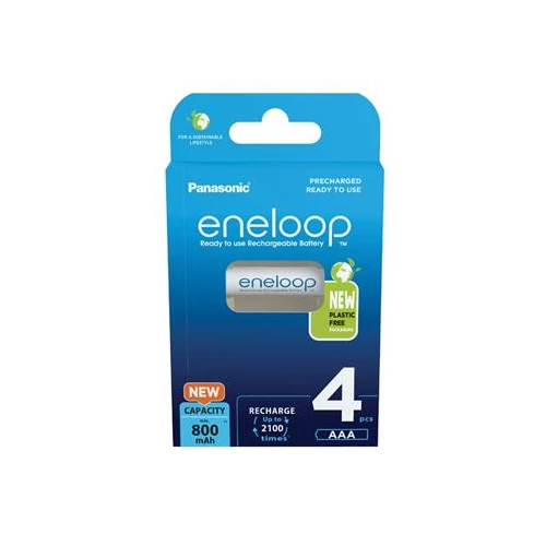 Panasonic Eneloop BK-4MCDE/4BE AAA 800mAh mikro ceruza akku 4db/csomag