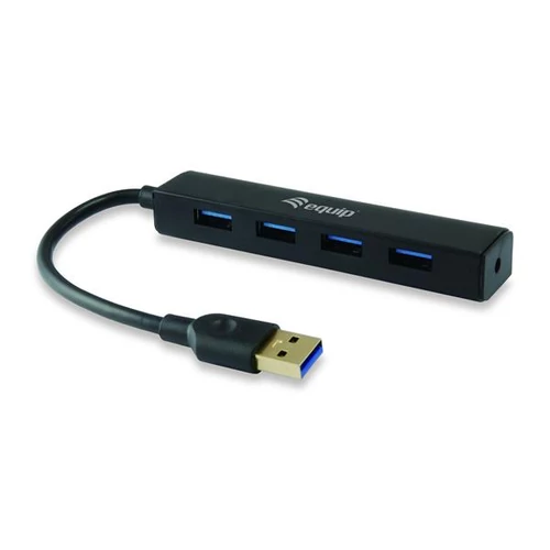 USB elosztó-HUB, 4 port, USB 3.2, EQUIP 