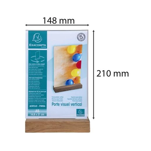 Laptartó, álló, A5, EXACOMPTA, áttetsző