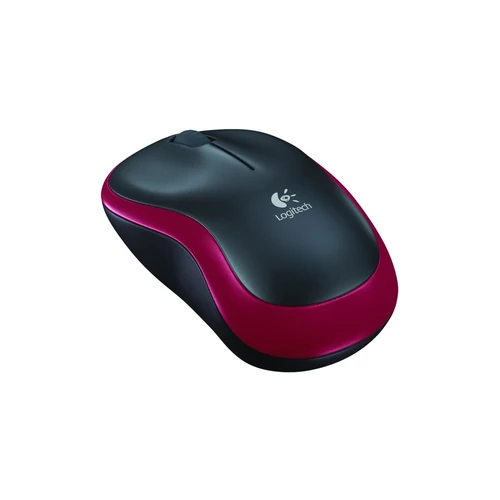 Logitech M185 vezeték nélküli piros notebook egér