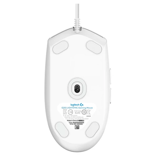 Logitech G203 Lightsync fehér gamer egér