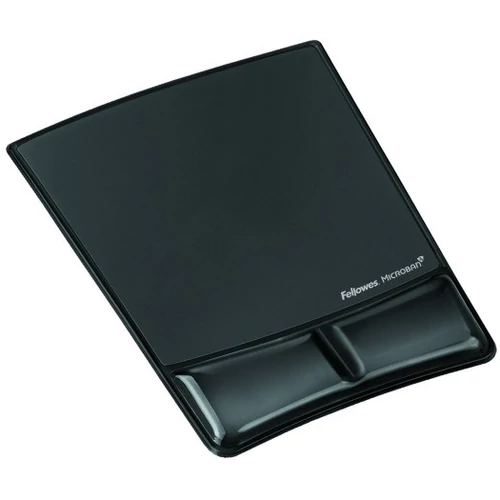 Egérpad csuklótámasszal, Fellowes® Health-V Crystal, fekete