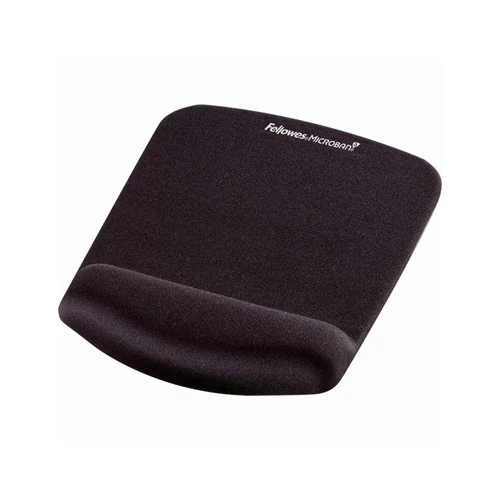 Egéralátét csuklótámasszal, habtöltésű, FELLOWES "PlushTouch™", fekete