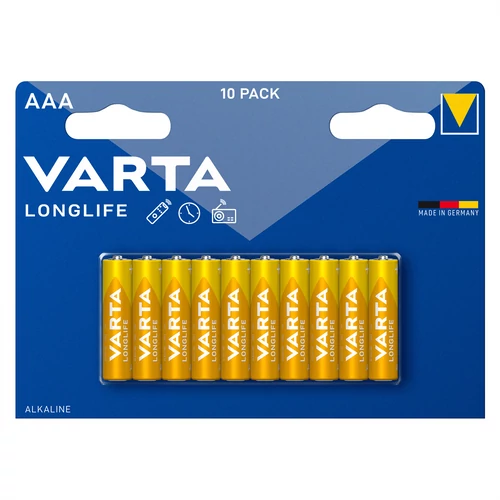 VARTA 4103101461 Longlife AAA (LR03) alkáli mikro ceruza elem 10db/bliszter