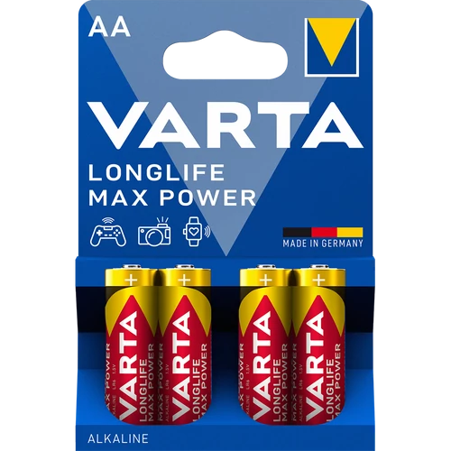 Elem, AA ceruza, 4 db, VARTA "Longlife Max Power"