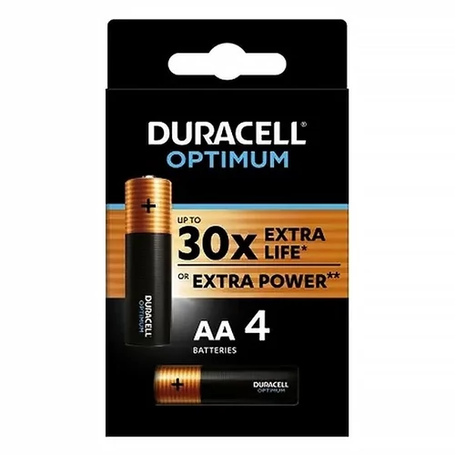 Elem, AA ceruza, 4 db, DURACELL "Optimum"
