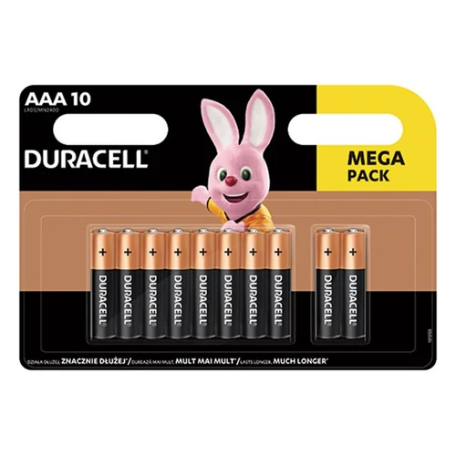 Elem, AAA mikro, 10 db, DURACELL 