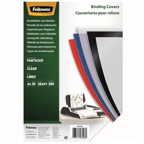 Hátlap, A4, 500mikron, FELLOWES 