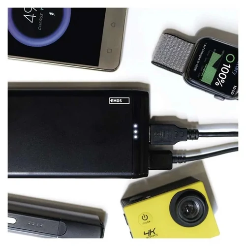 Emos B0526B ALPHA 10S, 10000 mAh, 10 W, fekete powebank