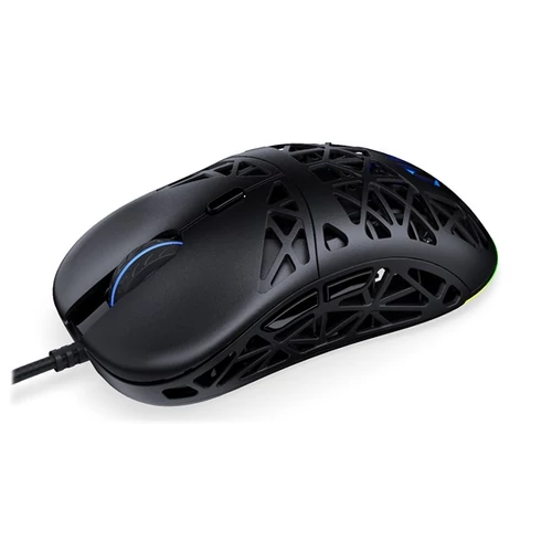 Endorfy Egér - LIV (Honeycomb, 8000 DPI, ARGB, PixArt PAW3311, optikai, 1,8m, fekete)
