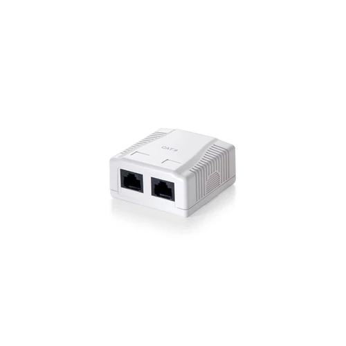 Equip Fali aljzat - 235212 (Cat6, UTP, 2xRJ45, árnyékolatlan, fehér)