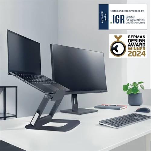 Laptop állvány, állítható, LEITZ 