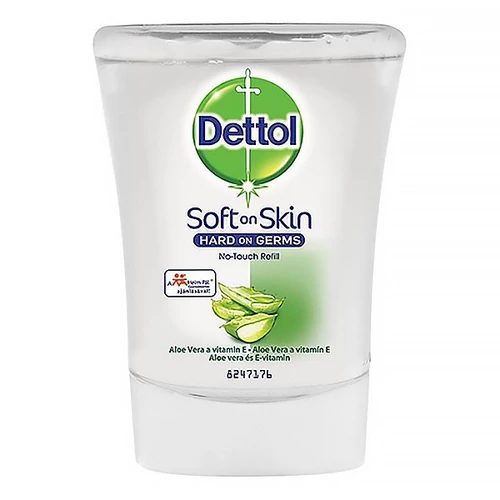Folyékony szappan utántöltő, 250 ml, DETTOL, Aloe Vera és E-vitamin