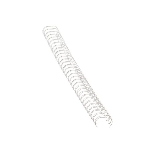 Spirál, fém, 3:1, 8mm, 36-50lap, FELLOWES, fehér, 100db/doboz
