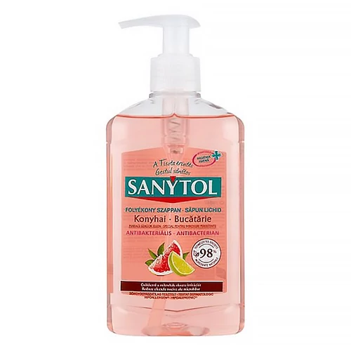 Antibakteriális folyékony szappan, 250 ml, SANYTOL 