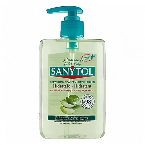 Antibakteriális folyékony szappan, 250 ml, SANYTOL 