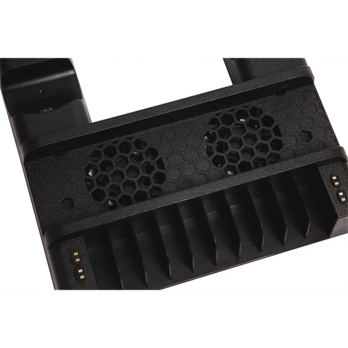 FroggieX Cooling Charging Stand & Storage PS4 fekete konzol hűtő + töltőállomás + lemez tartó