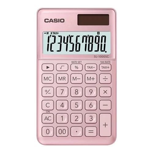 Zsebszámológép, 10 számjegy, CASIO 