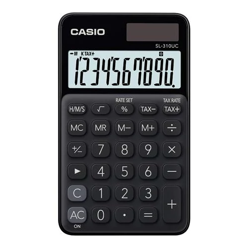 Zsebszámológép, 10 számjegy, CASIO 