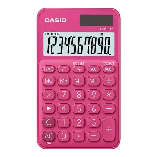 Zsebszámológép, 10 számjegy, CASIO 