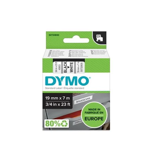 Feliratozógép szalag, 19 mm x 7 m, DYMO 