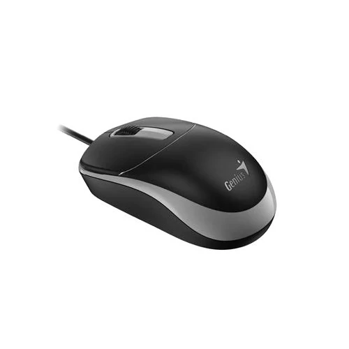 Egér, vezetékes, optikai, normál méret, USB, GENIUS 
