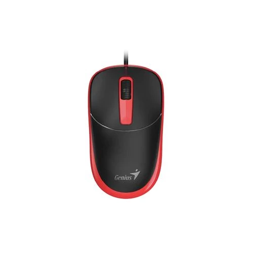 Egér, vezetékes, optikai, normál méret, USB, GENIUS 