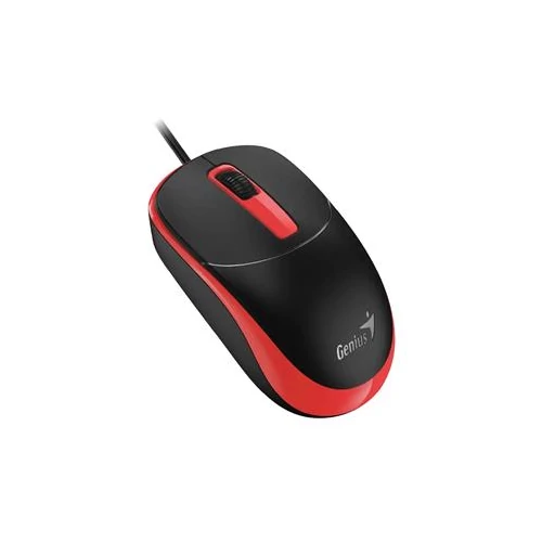 Egér, vezetékes, optikai, normál méret, USB, GENIUS 