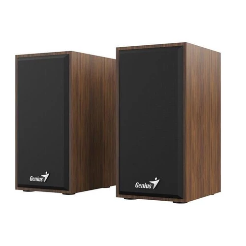 Hangszóró, 2.0, 6W, USB táp, fa burkolat, GENIUS 
