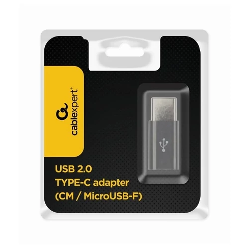 Gembird A-USB2-CMmF-01 USB 2.0 Type-C adapter (CM/MicroUSB-F) Black