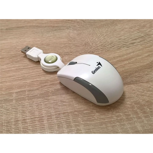 Egér, vezetékes, optikai, kisméret, USB, GENIUS 