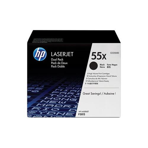 HP CE255XD No.55XD dual pack fekete toner (eredeti)
