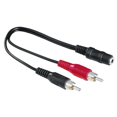 Hama FIC sztereo 3,5mm jack alj- 2rca dugó 0,1m adapter