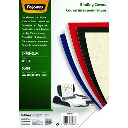 Hátlap, A4, 250 g, fényes, FELLOWES 