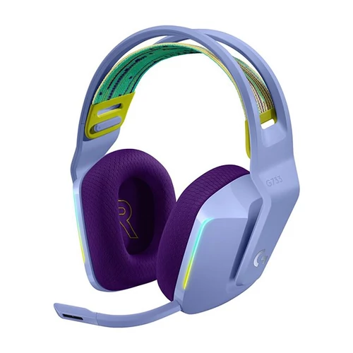 Logitech G733 Lightspeed Wireless RGB lila gamer headset